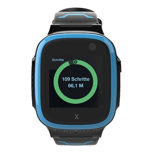 Xplora-X5-blau-frontansicht-gps-kinder-smartwatch