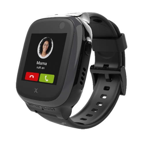 Xplora-X5-schwarz-seitenansicht-gps-kinder-smartwatch